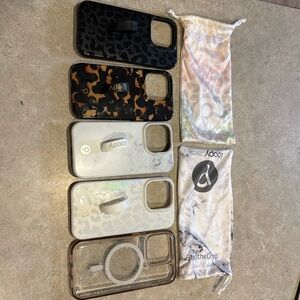 5 iPhone 14 Pro cases. 4 loopy cases.